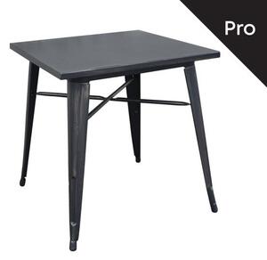 RELIX Τραπέζι Dining-Pro, Μέταλλο Βαφή Antique Black 70x70x75cm