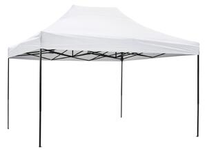 ΚΙΟΣΚΙ/GAZEBO MATTHEW HM6311 ΠΤΥΣΣΟΜΕΝΟ-ΣΚΕΛΕΤΟΣ ΜΕΤΑΛ.ΜΑΥΡΟΣ-ΛΕΥΚΟ ΥΦΑΣΜΑ 3x4,5x3,10Yμ