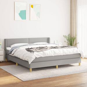 VidaXL Κρεβάτι Boxspring με Στρώμα Αν. Πράσινο 160x200εκ Υφασμάτινο