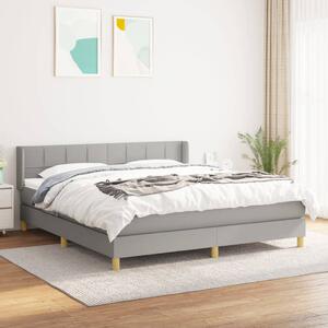 VidaXL Κρεβάτι Boxspring με Στρώμα Αν. Πράσινο 160x200εκ Υφασμάτινο