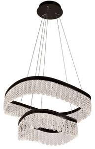 Φωτιστικό Οροφής Crystal 4291600 40x120cm Led 2000lm 51W 3000K Clear-Black Viokef