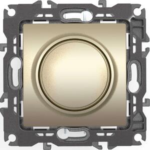 Διακόπτης Τοίχου Dimmer Χωνευτός Prime 1000115004 TRIAC 800VA 250VAC Champagne Aca