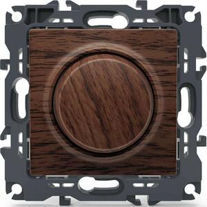 Διακόπτης Τοίχου Dimmer Χωνευτός Prime 1000115006 TRIAC 800VA 250VAC Wood Effect Brown Aca