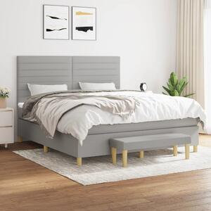 VidaXL Κρεβάτι Boxspring με Στρώμα Αν. Πράσινο 160x200εκ Υφασμάτινο