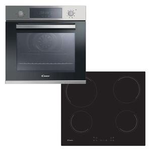 Σετ Εντοιχιζόμενος Φούρνος Candy FCP605XL/ECH64CC με χωρητικότητα 65L και ενεργειακή κλάση Α+ και Aυτόνομες κεραμικές εστίες Candy με 4 ζώνες μαγειρέμ