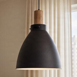 Lindby Κρεμαστό φωτιστικό Trebale, E27, Ø 28 cm, μαύρο, μέταλλο, ρυθμιζόμενος, Μαύρο, Σαλόνι / τραπεζαρία, Μέταλλο, Σκανδιναβικό