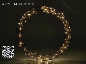 ΣΤΕΦΑΝΙ ΦΩΤΙΖΟΜΕΝΟ 140 MICRO LED ΘΕΡΜΟ ΦΩΣ Φ40CM