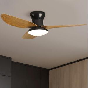 Brilagi-Ανεμιστήρας οροφής LED Dimmable LED/30W/230V 3000-6500K μαύρο/καφέ+RC