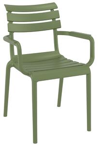 PARIS OLIVE GREEN ΠΟΛΥΘΡΟΝΑ ΠΟΛ/ΝΙΟΥ - (58X59X84εκ.), Χρώμα: OLIVE GREEN - SIESTA