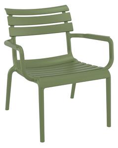 PARIS LOUNGE OLIVE GREEN ΠΟΛ/ΝΑ ΠΟΛ/ΝΙΟΥ - (68X70X40/76εκ.), Χρώμα: OLIVE GREEN - SIESTA