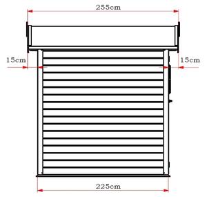 ΞΥΛΙΝΗ ΑΠΟΘΗΚΗ ΚΗΠΟΥ 225 X 225ΕΚ. 226(Y) X 225 X 225ΕΚ