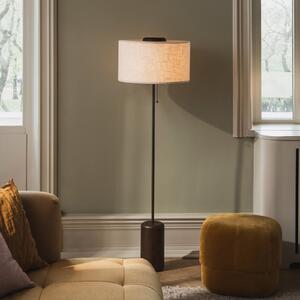 Globen Lighting Φωτιστικό δαπέδου Bosco, μπεζ/καφέ, ύψος 144 cm, Μπεζ, Σαλόνι / τραπεζαρία, Ξύλο