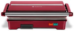 Τοστιέρα Σαντουιτσιέρα 2 σε 1 Singer SM-1310 με ισχύ 750W - Scarlet Rose