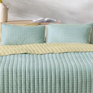 Ζεύγος Μαξιλαροθήκες Καπιτονέ (52x72) Kentia Zuccero 02 Green
