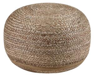 Πουφ (Φ40x20) Pol Rugs & Mats Jute Grey Natural
