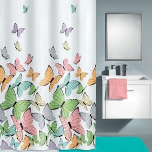 Κουρτίνα Μπάνιου Butterflies 5282 Multicolor Kleine Wolke