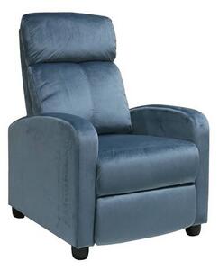 Πολυθρόνα Porter Relax Grey-Blue Velure Ε9781,4 68x86x99cm