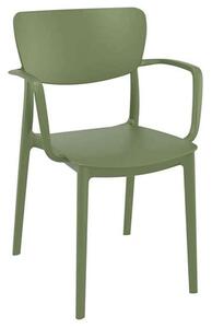 Πολυθρόνα Liza Olive Green 54X53X82εκ. Siesta 20.0414