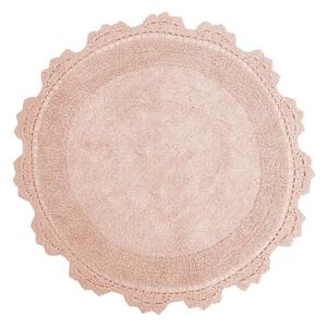 Πατάκι Μπάνιου Στρογγυλό Des. Lace Blush Pink Anna Riska