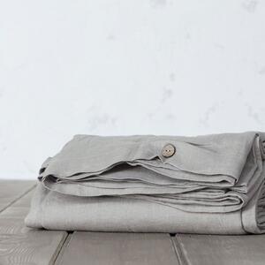 Παπλωματοθήκη Linen Light Grey Nima