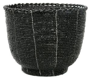 Καλάθι The Beaded Candy Bowl Beads BABE012B-M 13x13x10 Black Bazar Bizar