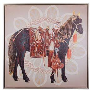 Κάδρο Horse No2 373-220-011 60x3x60cm Red-Black