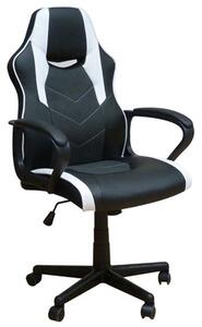 Πολυθρόνα Γραφείου Gaming BS6210 01.0402 60,5Χ64,5Χ103-113cm White-Black