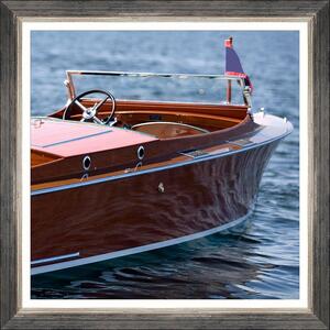 Κάδρο Speedboat Iii Fa13398 50X50Cm Brown-Blue Mindthegap