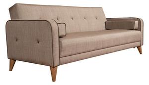 Καναπές-Κρεβάτι Jericho 828-121-113 200x83x80cm Beige-Brown