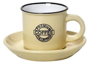 Φλυτζάνι & Πιάτο Coffee Cappuccino 300mlHun310K6 Φ9cm Yellow Espiel