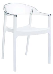 Πολυθρόνα Carmen White/Clear 32-0119 49X53X45/79cm Siesta