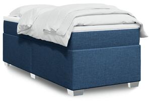 VidaXL Κρεβάτι Boxspring με Στρώμα Μπλε 100 x 200 εκ. Υφασμάτινο