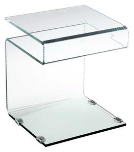 Τραπεζάκι Σαλονιού Glasser Clear ΕΜ735 42X38Χ48 cm