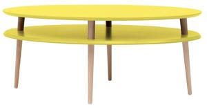 Τραπεζάκι Oval OVO5H Yellow 110X70X45cm