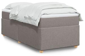 VidaXL Κρεβάτι Boxspring με Στρώμα Taupe 100 x 200 εκ. Υφασμάτινο