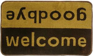 Πατάκι Εισόδου Fashion Welcome 40X67cm Brown-Beige Sdim