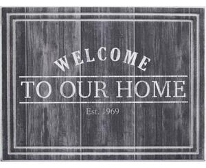 Πατάκι Εισόδου Ecomat Tradition 730 Welcome To Our Home 45X60cm Dark-Brown Sdim