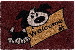 Πατάκι Εισόδου Ruco Print 414 Welcome Dog 40X60cm Red-Black Sdim