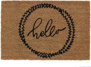 Πατάκι Εισόδου E-Coco 002 Hello 40X60cm Beige-Black Sdim