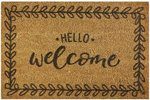 Πατάκι Εισόδου Finesse 475 Hello Welcome 40X60cm Beige-Black Sdim