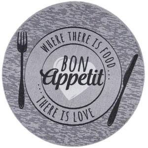 Χαλάκι Κουζίνας Cook & Wash 455 Bon Appetit Love Φ67cm Grey Sdim