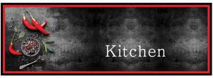 Χαλάκι Κουζίνας Cook & Wash 125 Spicy Kitchen 50X150cm Black-Red Sdim