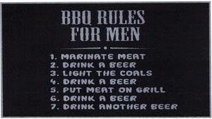 Χαλάκι Κουζίνας Bbq Mat 330 Bbq Rules For Men 67X120cm Black Sdim