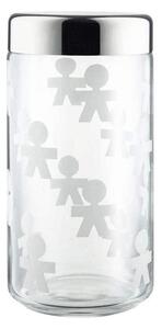 Βάζο Αποθήκευσης Girotondo AKK38 1500ml Silver-Clear Alessi