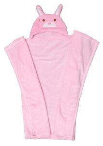 Κουβέρτα Βρεφική Fleece Με Κουκούλα 88 Pink Viopros