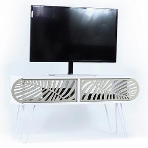 Έπιπλο Τηλεόρασης Sillia HM9188.02 106x30x48cm White-Ecru