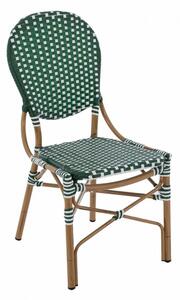 Καρέκλα Bamboo Look HM5792.01 47x55x98cm Green-White