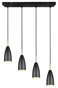 Φωτιστικό Οροφής - Ράγα Farin R30694032 4xE14 25W 58x150cm Black Mat RL Lighting