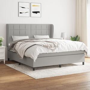 VidaXL Κρεβάτι Boxspring με Στρώμα Αν. Πράσινο 160x200εκ Υφασμάτινο