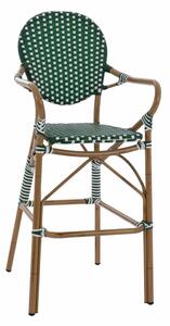 Σκαμπό Bar Bamboo Look HM5794.01 56x60x126cm Green - White